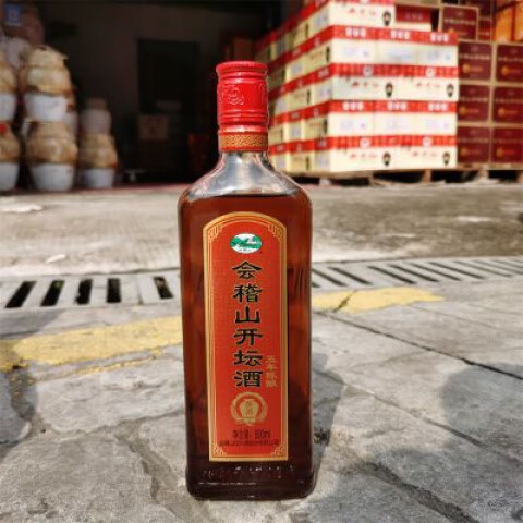 会稽山绍兴会稽山黄酒五年陈开坛酒500ml瓶装半甜型花雕酒可泡阿胶料酒 500mL 1瓶