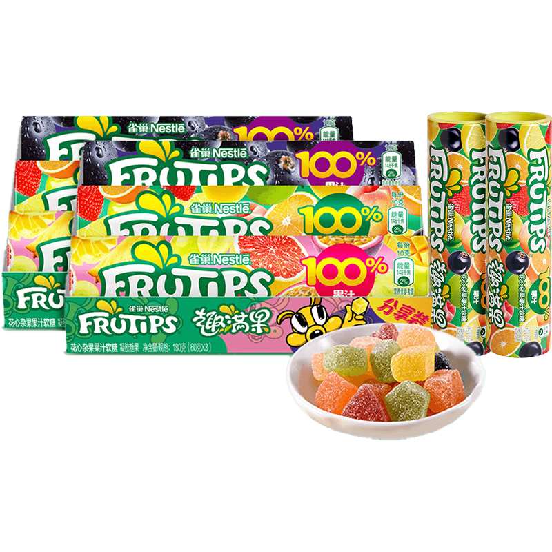 ���ڲ�����ȸ�� Ȥ���� ��֭���� qq�� ���ֿ�ζ���װ480g ��ͯ�ǹ�60g*8Ͳ 151.71Ԫ��3��(��50.57Ԫ/��)