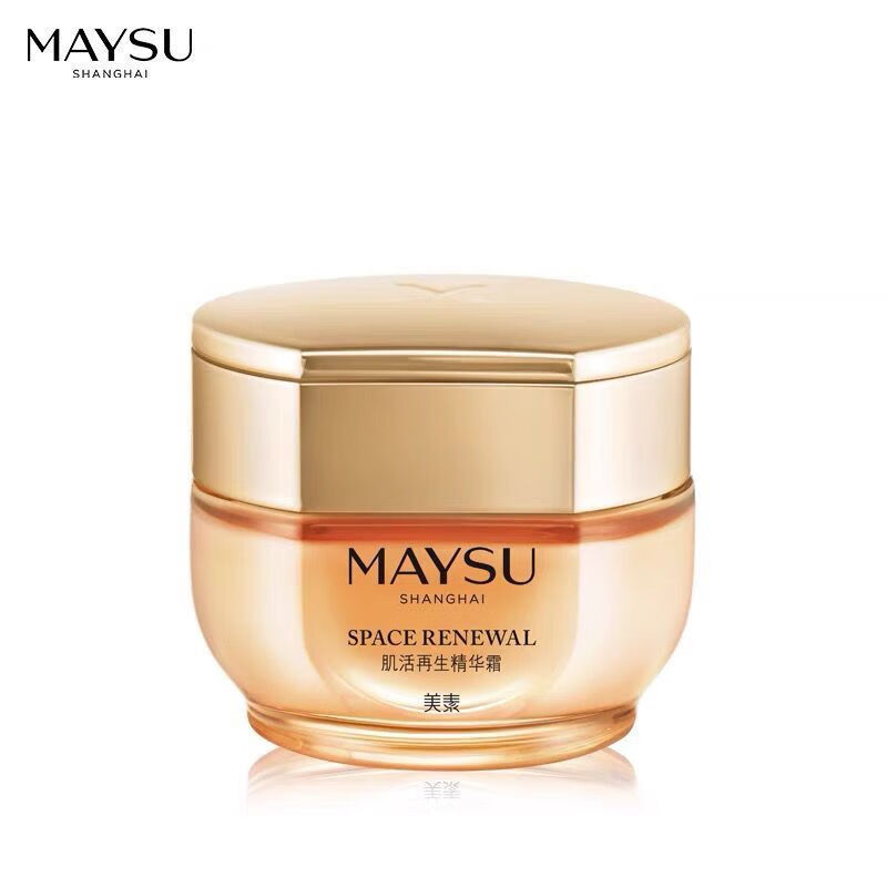 美素（MAYSU）肌活再生精華霜60g補(bǔ)水保濕緊致人參面霜淡化細(xì)紋滋潤(rùn)抗皺面霜 一瓶