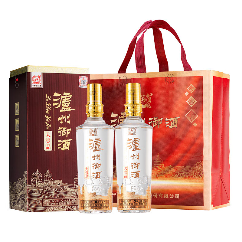 泸州老窖泸州御酒大壹品52度浓香型高度纯粮食白酒整箱送礼宴请婚宴喜酒 52度 500mL 6瓶