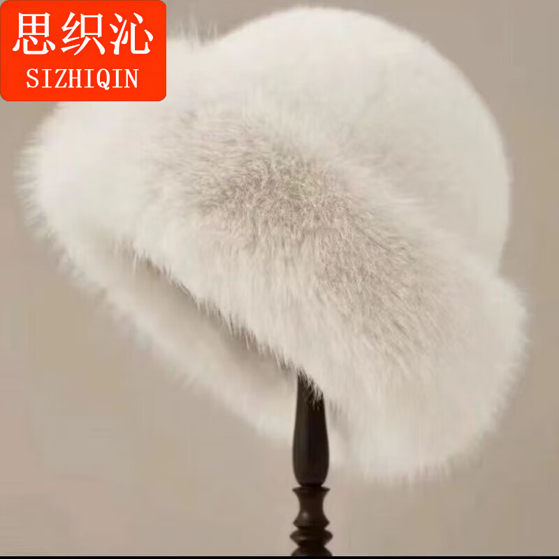 思织沁毛绒帽子女秋冬季加厚保暖护耳套头蒙古帽可爱防风防寒纯色雷锋帽 纯色蒙古帽【奶茶色】