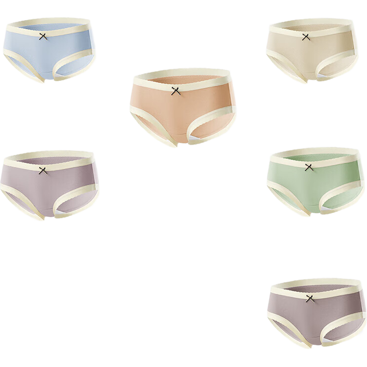 【线下实体同款】CariaKnar 新疆棉内裤女纯棉内裤抑菌裆少女透气 混色2条装 2条 L 100-120斤