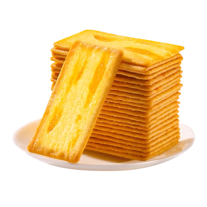 【爆款】芝士薄脆饼干甜咸味小零食办公室休闲零食薄脆咸味 芝士味【整箱40包】