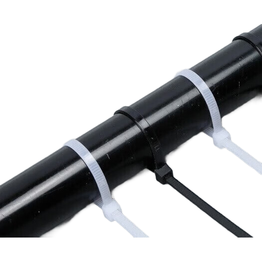 自锁式尼龙扎带小号5.1*150mm  扎带大号 电脑装机 园艺 理线带捆扎束线绑带数据线保护收纳 白色 8*400（5.1mm*400mm）50条