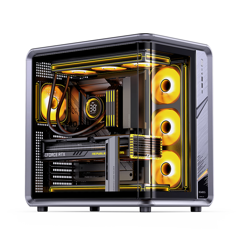 ��˼����JONSBO��BO400CG ATX���溣�������� ��360ˮ��/5V ARGB��Ч/10����λ/���Ͻ��Կ�֧��/ATX��Դλ��1599Ԫ