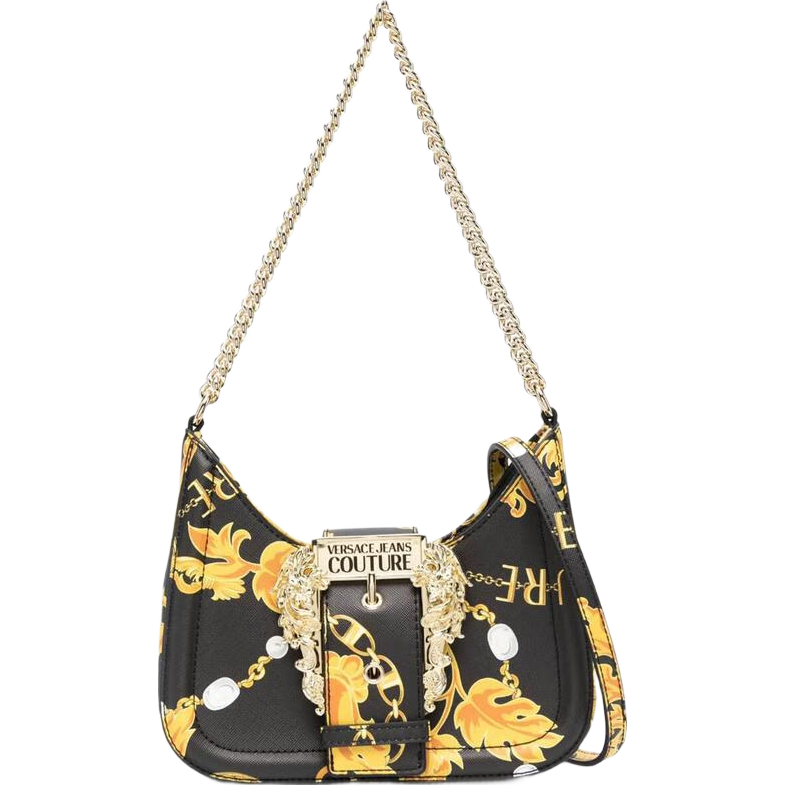 范思哲（VERSACE）女士手提包Versace Jeans Couture印花日常通勤送女友禮物七夕 Black ONE SIZE FITS ALL