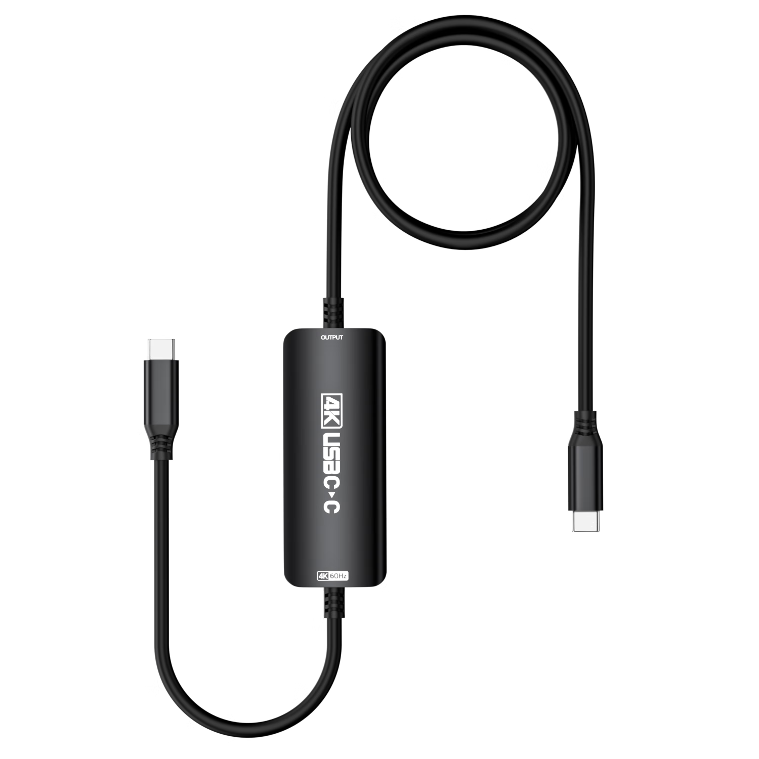 GUERMOKctoc投屏线switch2连接AR眼镜TypeC转TypeC一线通ns2便携底座4K视频连接便携屏C口显示器转换投屏 typec转typec投屏线黑色款