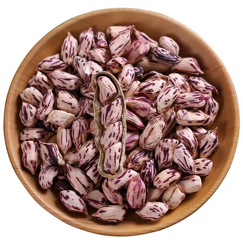 云南特产野地七彩花生带壳新货生花生牛奶花生米晒干新货花皮紫衣 1斤精选农家自种带壳干花生（小颗粒，独颗）