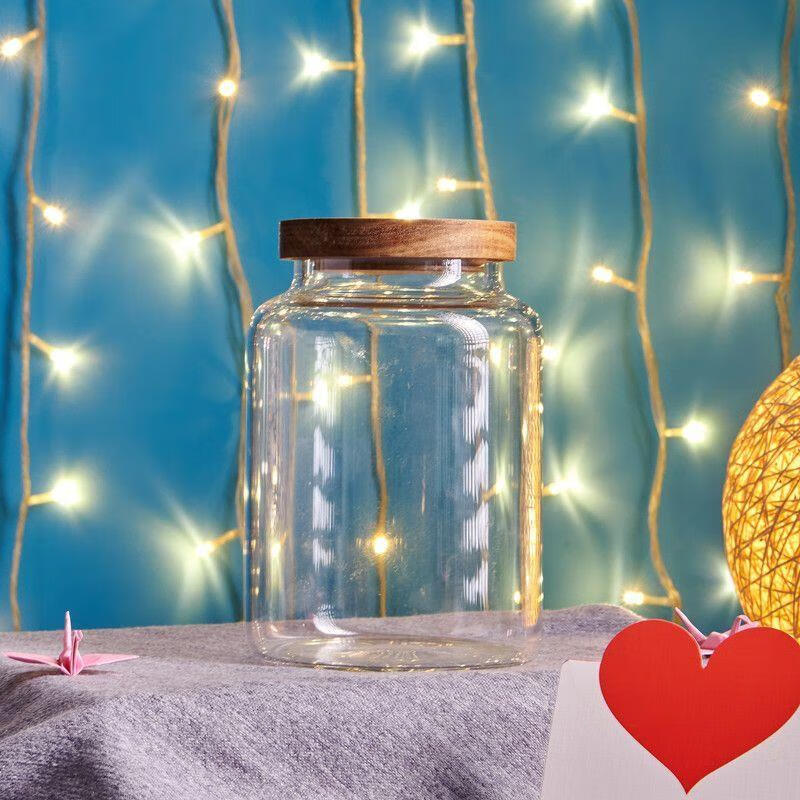 TaTanice幸運(yùn)手工許愿瓶特大玻璃漂流瓶折紙千紙鶴成品老師禮物母節(jié)520 小號【空瓶】