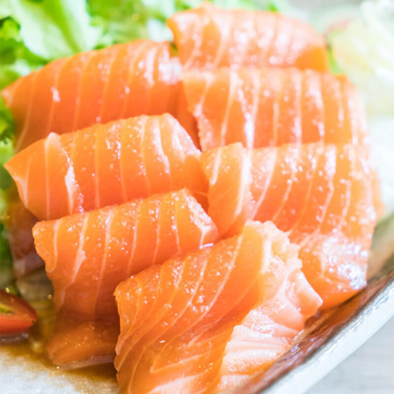 首鮮道煙熏三文魚(yú)智利進(jìn)口食材新鮮海鮮水產(chǎn)切片壽司化凍即食健身餐沙拉 三文魚(yú)排【中段500g*1袋】