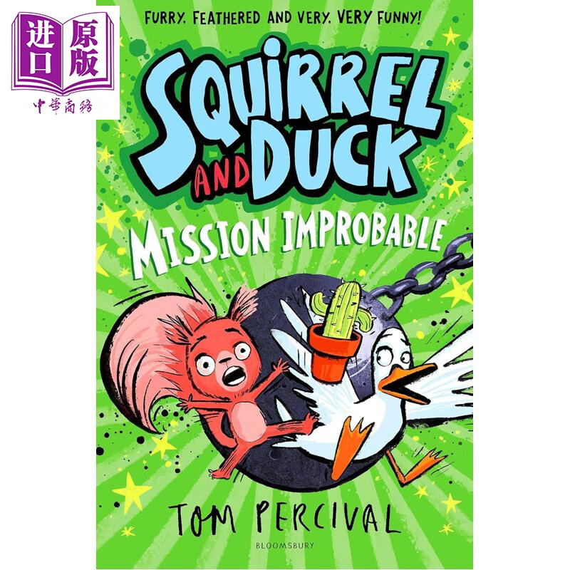 松鼠和鸭子 不可能完成的任务 Squirrel and Duck Mission Improbable 英文原版 儿童章节小说故事书 小初文学