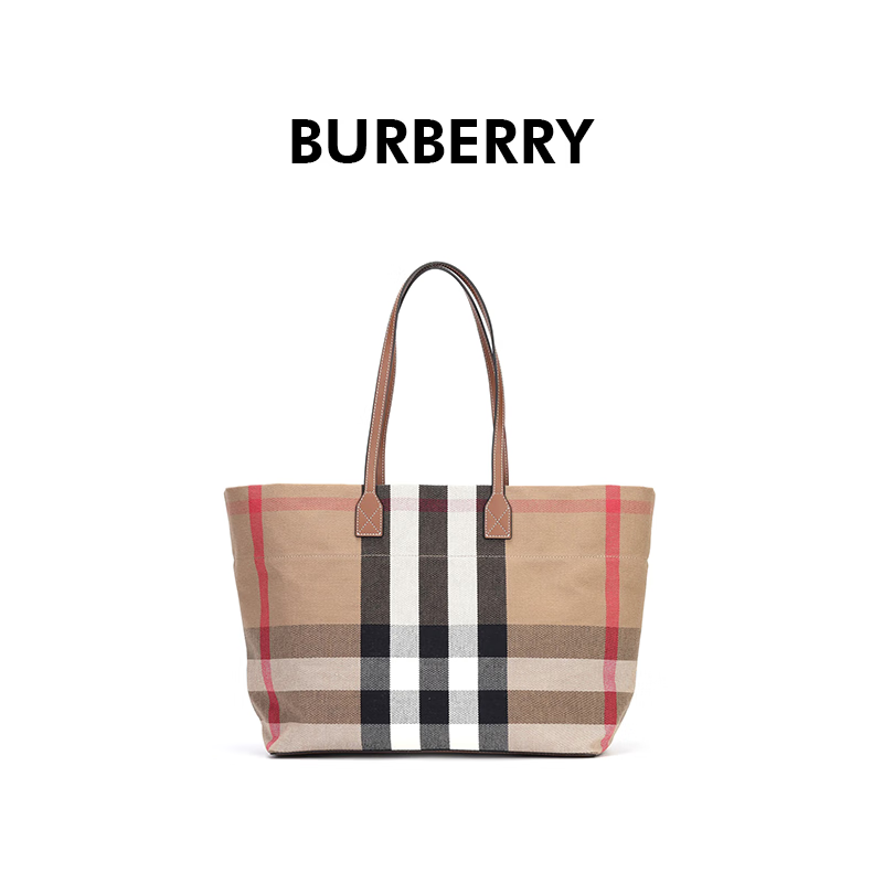 BURBERRY巴宝莉新款女士日常实用托特单肩包80840471 礼物