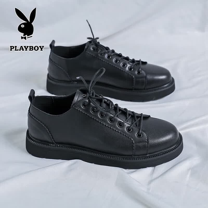 皮鞋男2025秋冬季新款男鞋青少年增高鞋子男款百搭