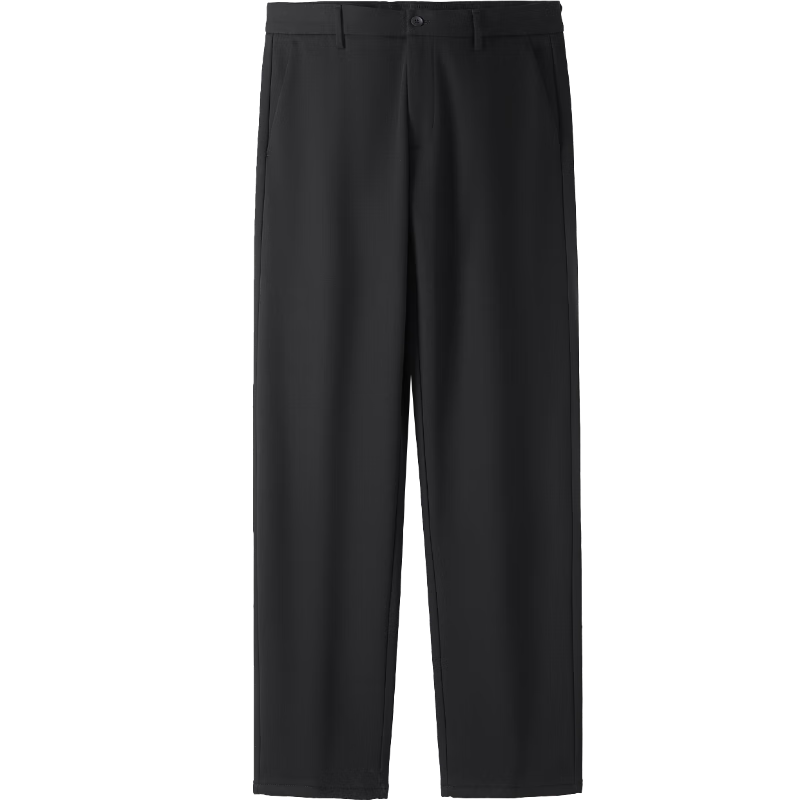 海澜之家（HLA）休闲裤男25新款轻商务加绒免烫远红外裤子男冬季 黑色5T 32 175/82A 推荐127~134斤