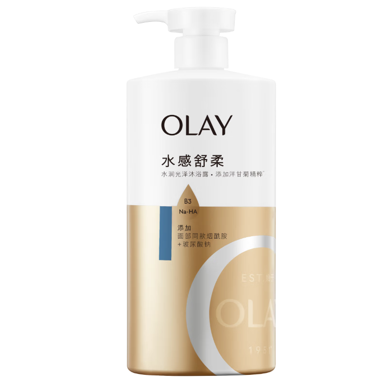 OLAY水润沐浴露舒柔滋润保湿洋甘菊730ml【送家政两小时】