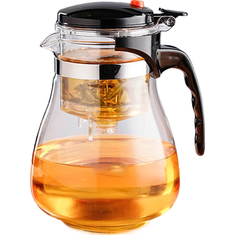 飘逸壶泡茶壶耐热高温玻璃沏茶过滤内胆冲茶器家用茶具套装 飘逸杯1800mL1个