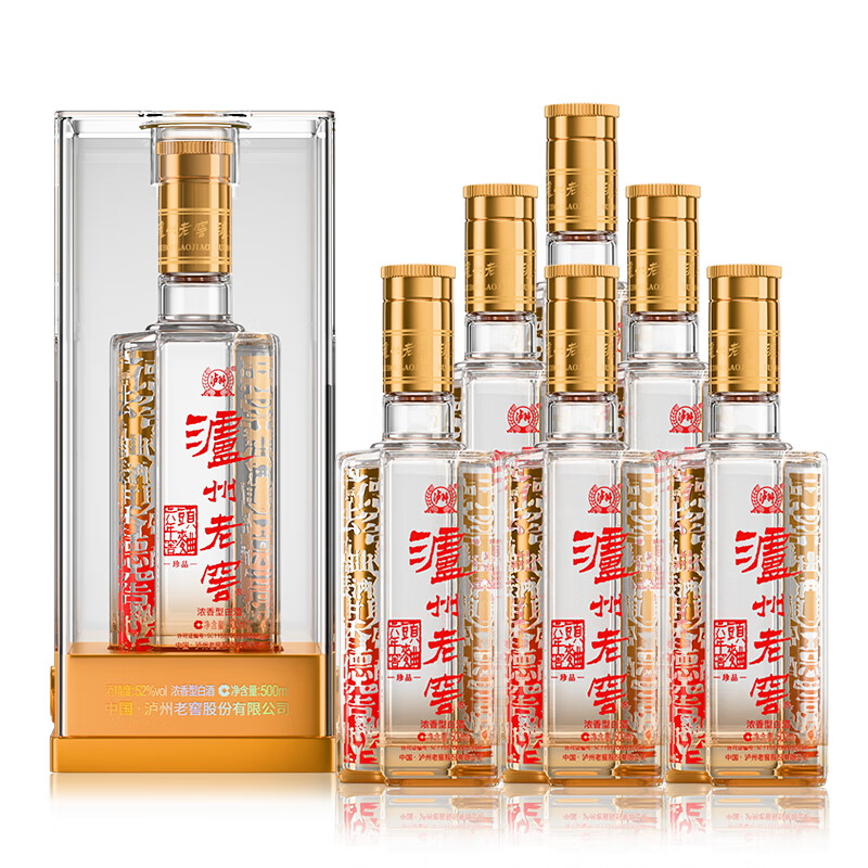  六年窖头曲珍品 浓香型白酒 52度500ml*6瓶（非原箱）