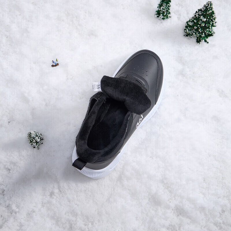 361° 男女童秋冬皮革加绒魔术贴跑鞋/运动鞋（33-41码）