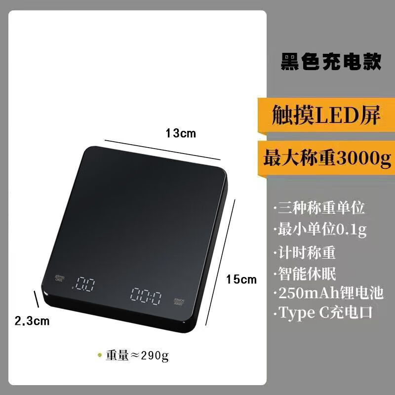 AILUKI日本电动磨豆机家用小型便携手摇咖啡豆研磨机便携全自动研磨器 团购