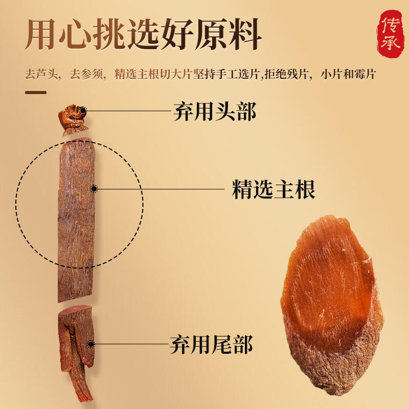 思恩腾瑞贝安正宗红参片100g人参片党参当归红枣煲汤食材泡水喝滋补气血养生茶 【滋补尝鲜】红参片 10g*2袋 共20g
