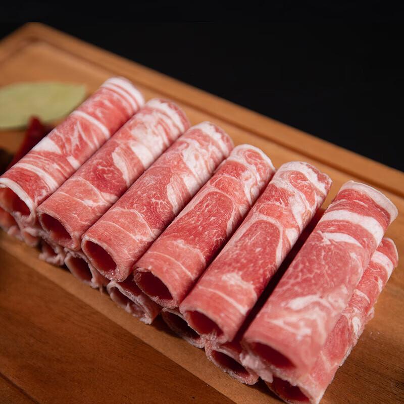大庄园（Grand Farm） 原切羊肉卷涮羊肉火锅肉片进口羊排肉片500g*3 500g*3 1500g