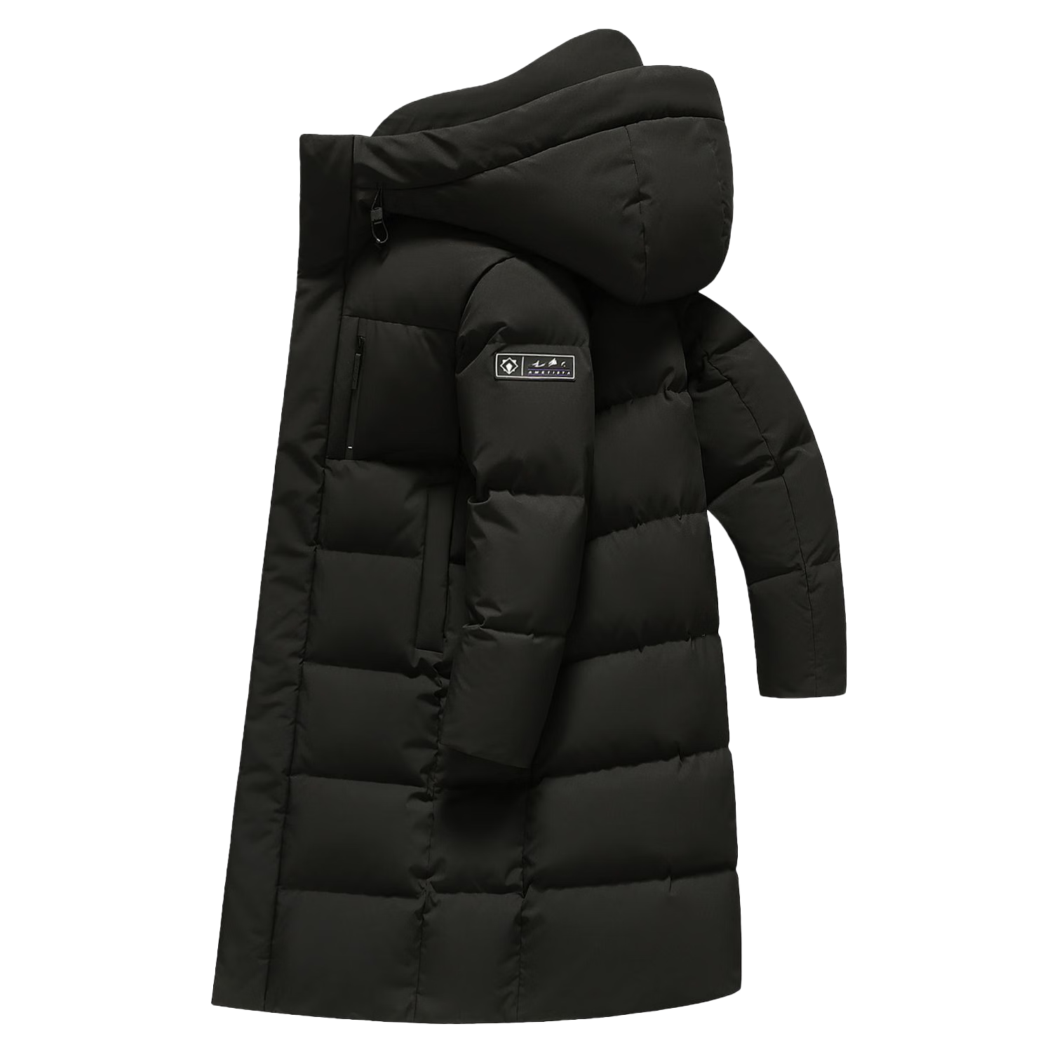 鸭鸭长款羽绒服男士2025冬季新款休闲外套男女同款时尚加厚保暖面包服