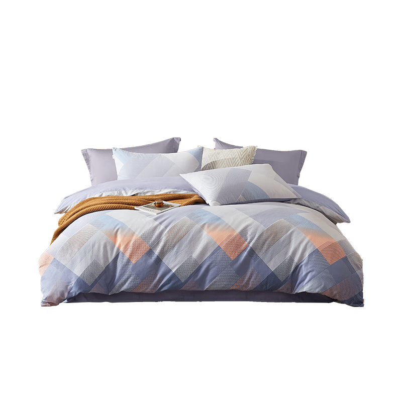 博洋家紡磨毛四件套純棉被套加厚磨毛床上用品全棉床單被罩1.5米床