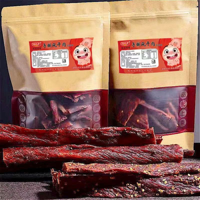 好照头手撕风干肉五香麻辣肉干鸡肉干零食特产下酒菜 手撕风干肉干麻辣味500g