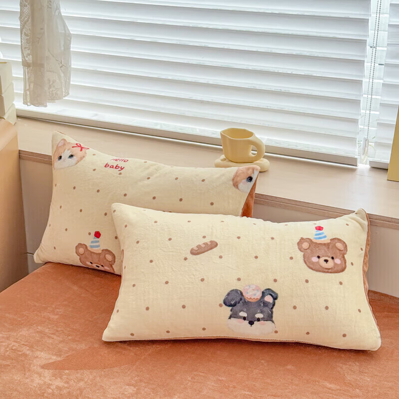 【119.9包邮】软贝 冬季加厚牛奶绒床品四件套 床单款2.0m（被套200*230cm）