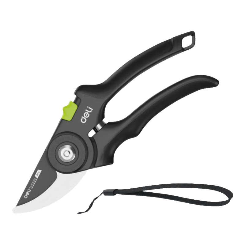 得力（deli）園藝剪樹(shù)枝剪刀果樹(shù)樹(shù)枝園林綠化花枝花藝剪刀修枝剪采摘水果神器 8寸可剪15mm樹(shù)枝-防滑手柄