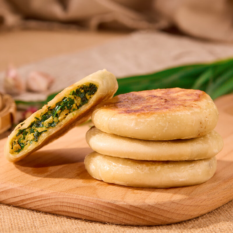 淳食记非菜鸡蛋虾皮馅饼速冻早餐家常馅饼早餐面点速食家常半成品400g 1袋装400g(5个）