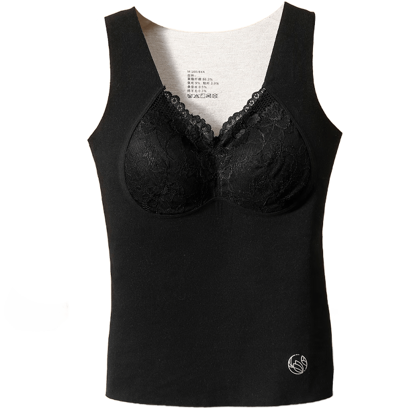 古今（GUJIN）保暖背心女士加绒加厚冬季打底衫内穿无痕美体内搭羊毛打底2025新 肤色【免穿文胸】 XL (推荐体重：120-135斤)