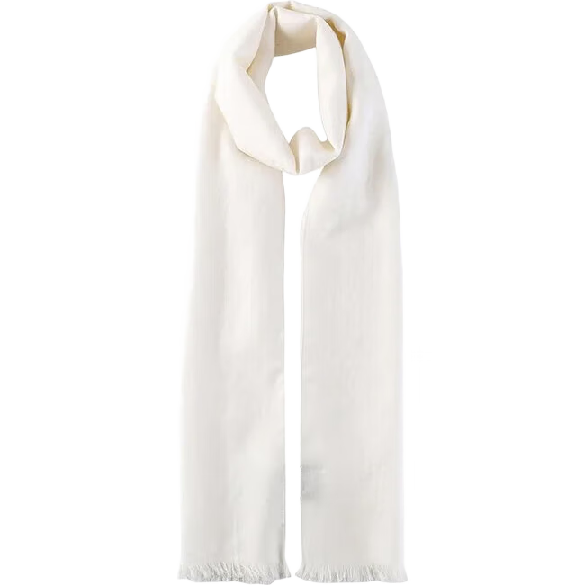 古驰（GUCCI）男女同款经典双G双面印花流苏爆款围巾白色 165904 3G646 9000