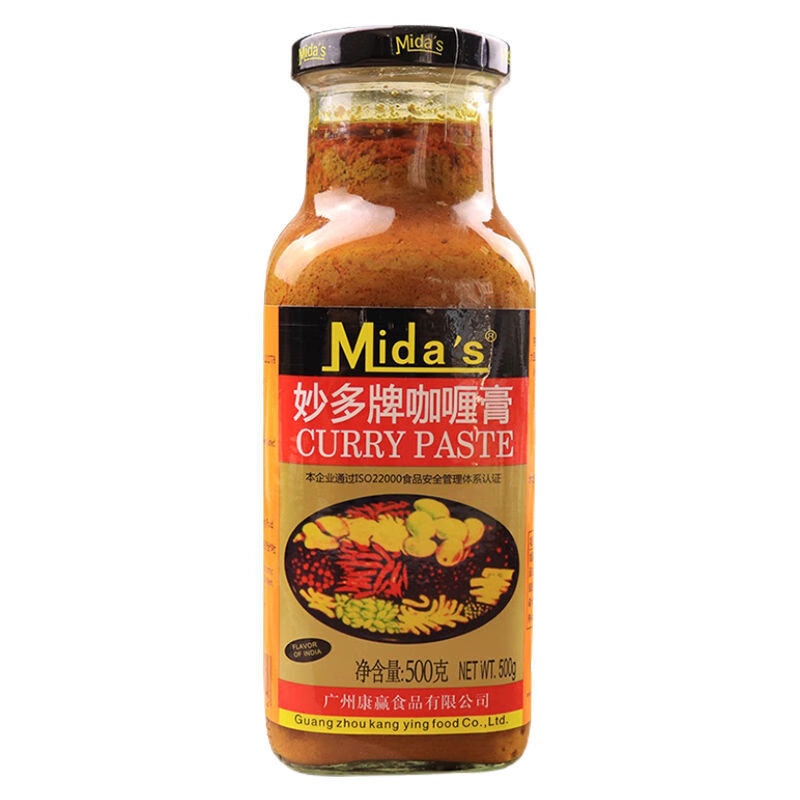 妙多（mida's）妙多mida's妙多midas咖喱膏500g商用咖喱粉瓶装印 咖喱膏500g