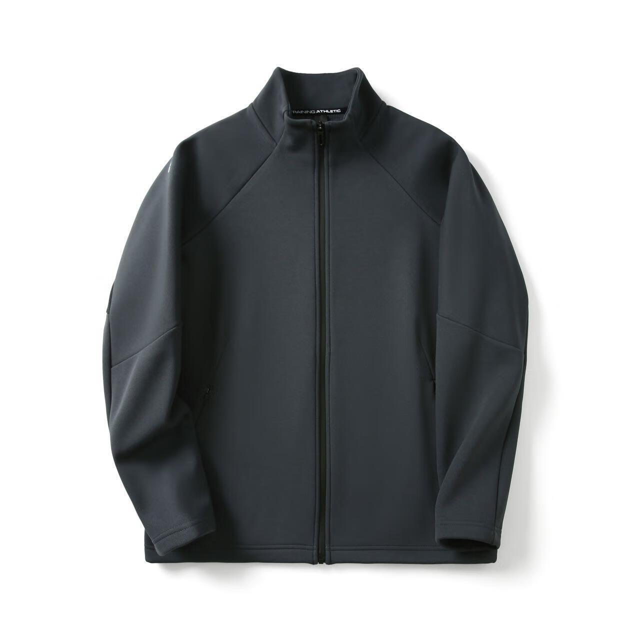 轻奢简约 秋冬时尚休闲运动户外机能保暖抓绒立领夹克男士外套 藏青色1515 XL 140-160斤