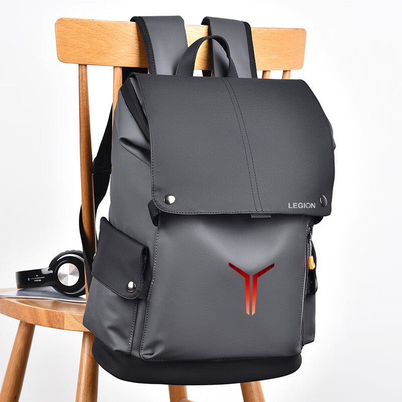 欧芙曼联想拯救者Y9000p电脑包16英寸Y7000p笔记本双肩包游戏本减震 黑色(潮酷041)无标 可放机械键盘 16英寸 升级防水防摔