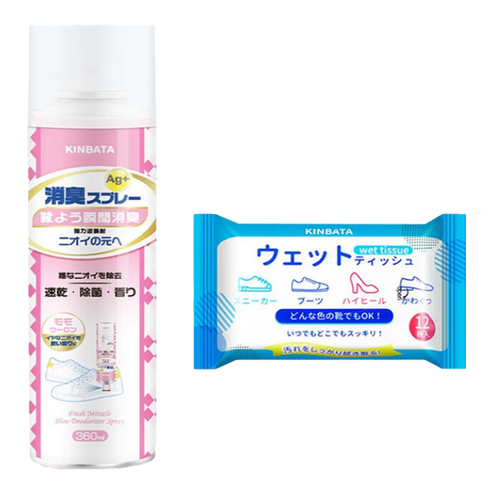 kinbata日本鞋子除臭劑銀離子鞋襪除臭噴霧球鞋抑菌強效防臭噴劑 360ml一瓶裝單瓶（白桃烏龍）