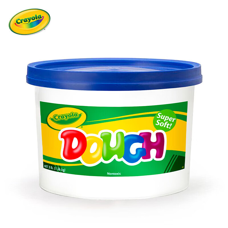 繪兒樂(lè )（Crayola）繪兒樂(lè )安全無(wú)超輕粘土兒童手工diy橡皮泥彩泥大 繪兒樂(lè )3磅裝藍色彩泥