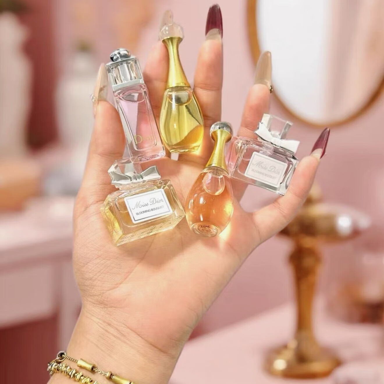 D奧小样香水试用精美礼盒装情人节送老婆女友闺蜜爱人生日礼物 香水礼盒五件套