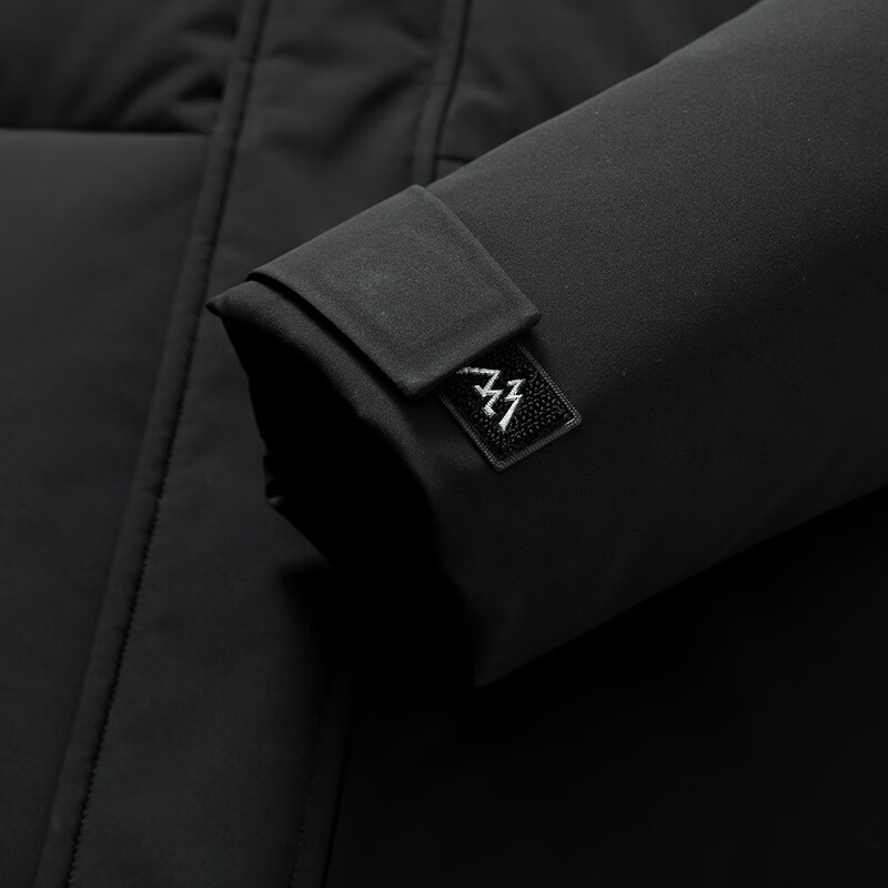 康博品牌羽绒服男冬季中长款中青年90鸭绒外套 L 高级灰