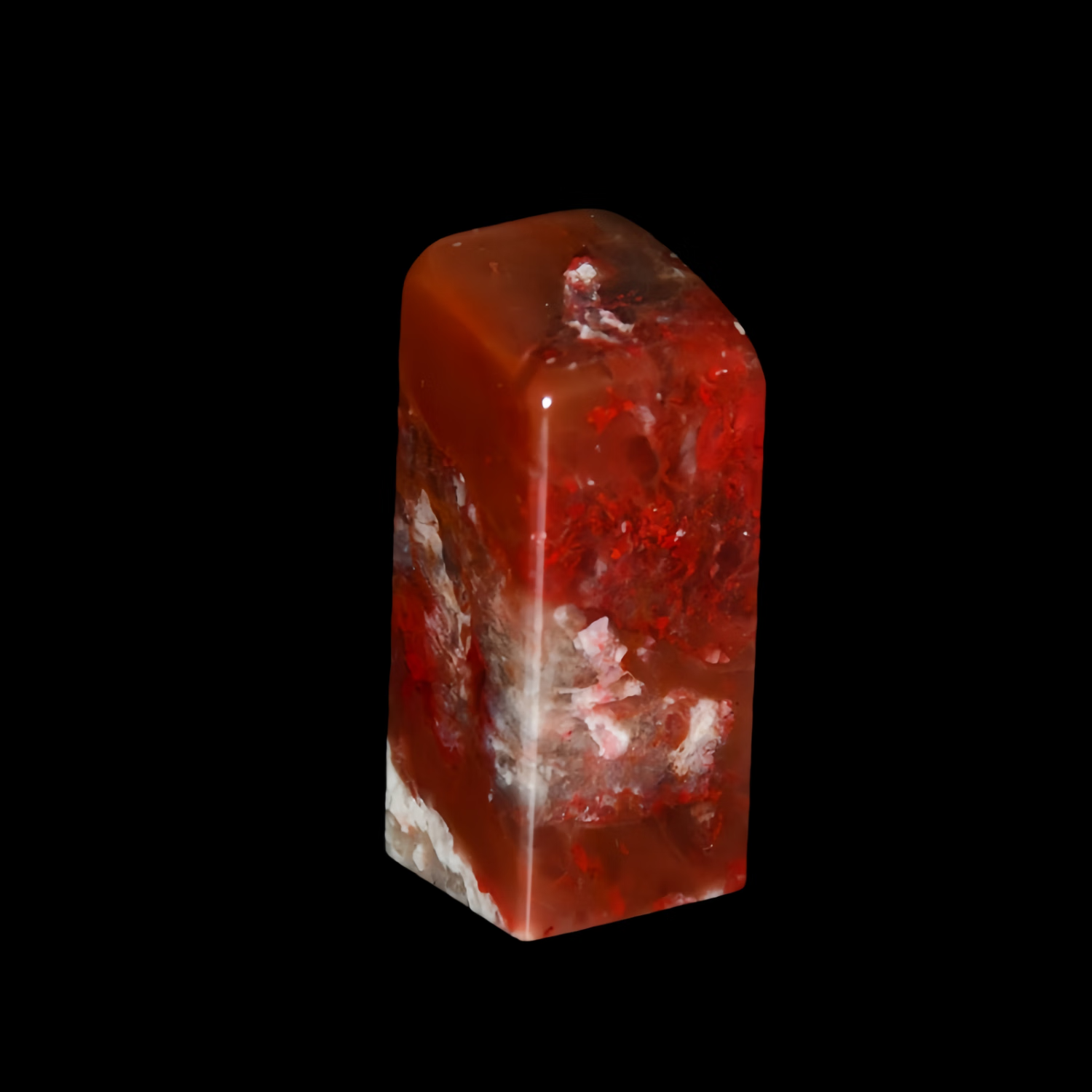 游此斋巴林鸡血石大红袍印章素章正品礼物纪念品包刻名字闲章姓名章