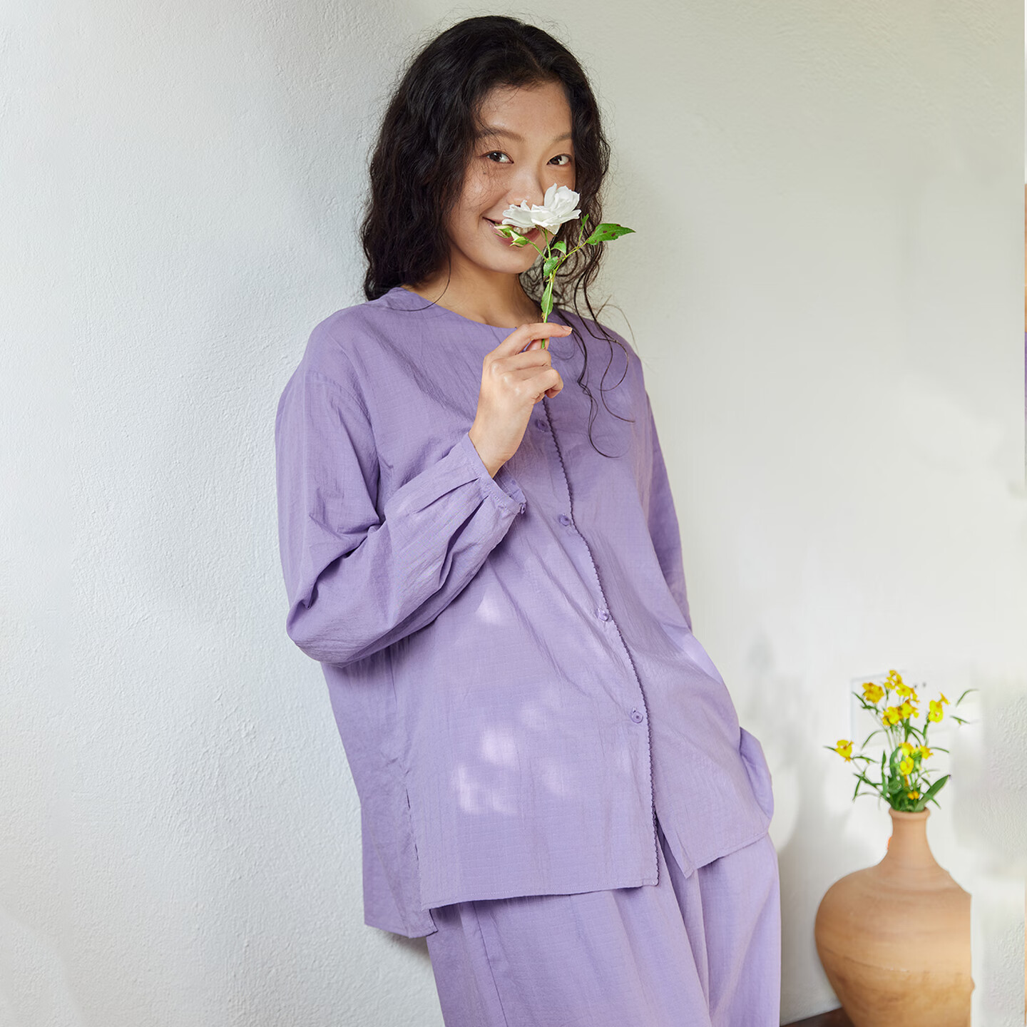 朵朵·可可好睡眠推荐26春夏季新款纯棉提花ju柔软睡衣套装女 杏色 M (160)