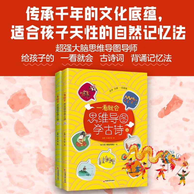 一看就会:思维导图学古诗:上下