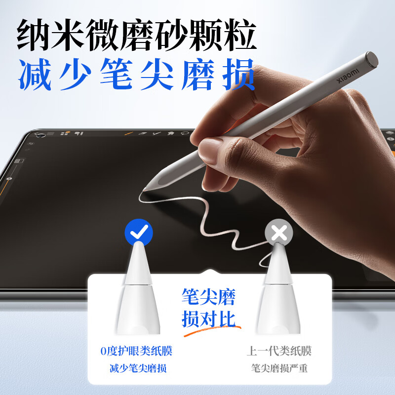 0度25款类纸膜华为matepad pro13.2 matepadpro12.2类纸膜柔光磨砂膜儿童护眼类纸膜学生绘画pet软膜 华为MatePadmini-8.8英寸 AG防眩护眼PET类纸膜