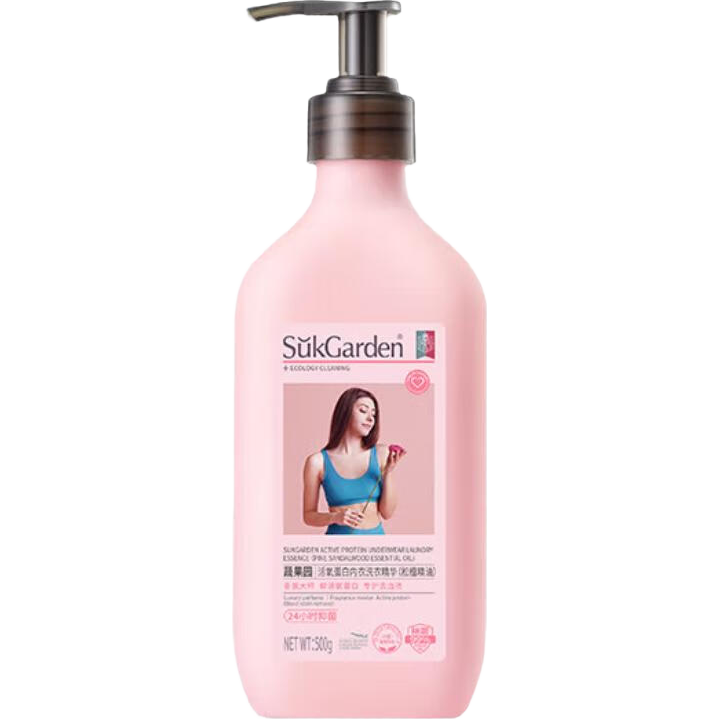 蔬果园蛋白酶内衣洗衣液 手洗去血渍除菌抑菌99%内裤专用洗衣液清洗液 【活氧去渍】蛋白酶内衣洗500g