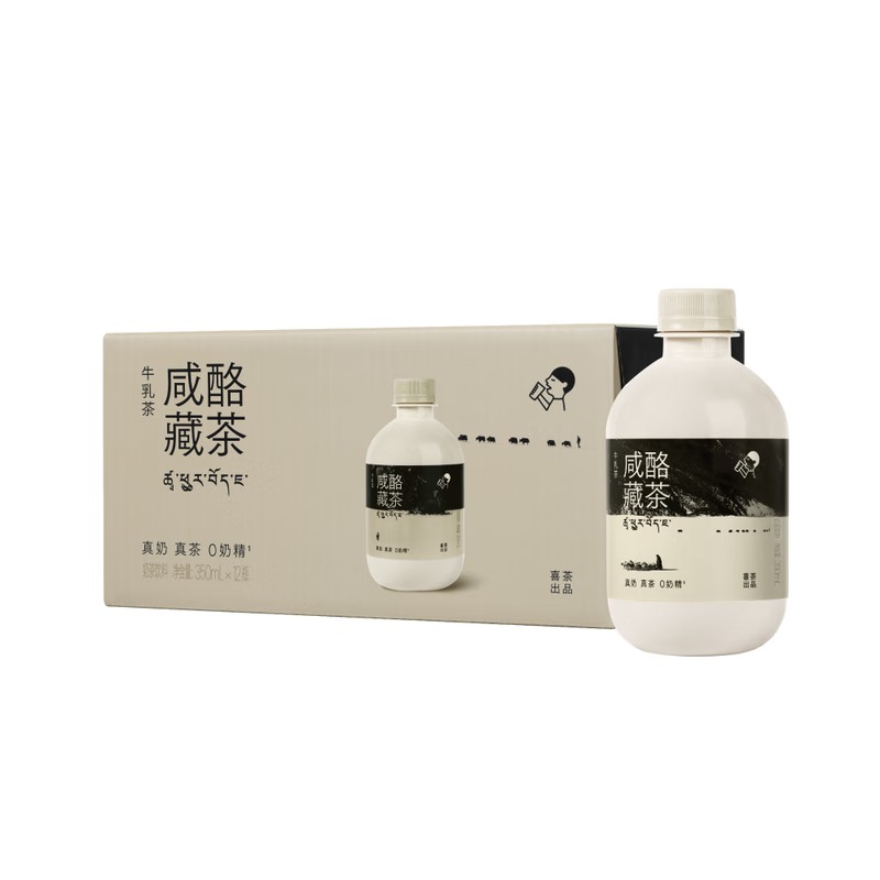 喜茶山姆會(huì)員商店在售 咸酪藏茶牛乳茶奶茶飲料 350ml*12