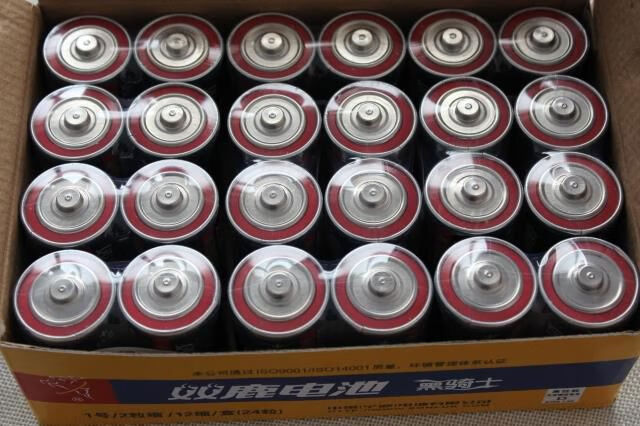 雙鹿碳性1號(hào)電池大號(hào)電池一號(hào)15V熱水器爐灶電池24節(jié)D型 雙鹿1號(hào)24節(jié)