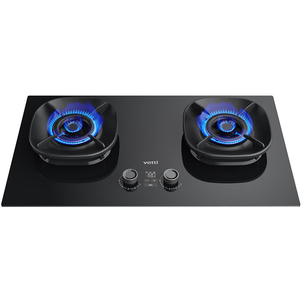 華帝(VATTI)【升級70%熱效率+雙定時(shí)】i10308D定時(shí)聯(lián)動(dòng)燃氣灶天然氣嵌入式5.2kW雙灶具灶臺搭配華帝油煙機K9