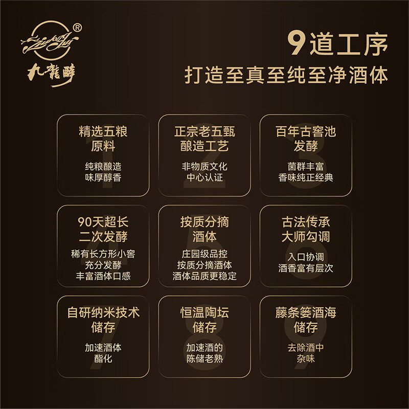 九龍醉(jiulongzui)九龙波酒 健康100 浓香型36度 500ml*4 健康饮酒口感柔顺商务宴请 36度 500mL 4瓶