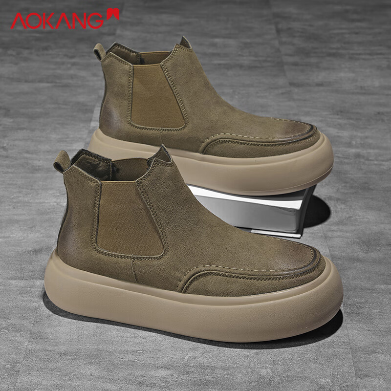 �¿���Aokang������ѥ�ﶬʱ����ʿ�����׽Ż��⹤װѥ�� ɳ���    43   